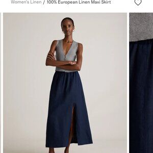 Quince 100% European Linen Maxi skirt